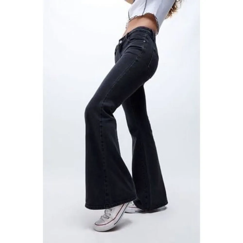 Vintage Lucky brand Sweet N' Low Flare Jeans Black 6/28 - Picture 1 of 12